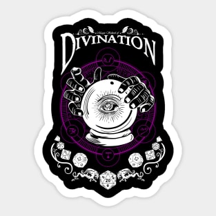 Divination - D&D Magic School Series: White Text Sticker